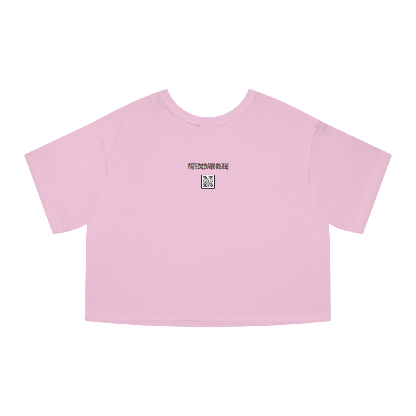 Orange Checkered Daydream Champion Cropped T-Shirt
