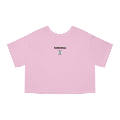 Orange Checkered Daydream Champion Cropped T-Shirt