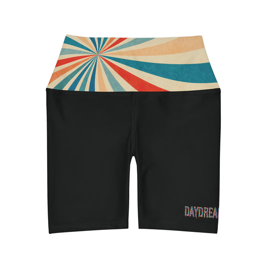 Spiral - Daydream Alice High Waisted Yoga Shorts