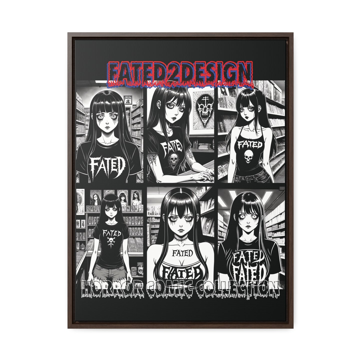 Horror Comic Collection Framed Wall Art
