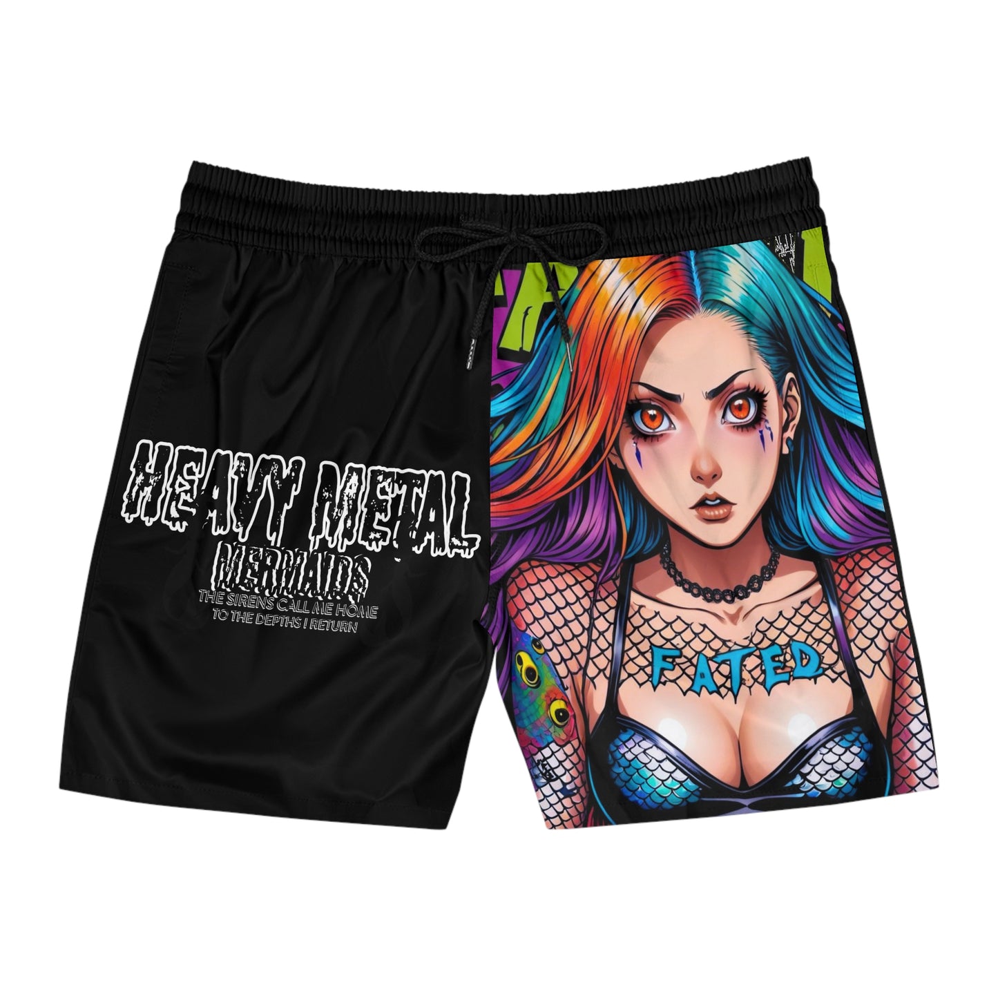 Heavy Metal Fated 3 - Men's Mid-Length Swim Shorts