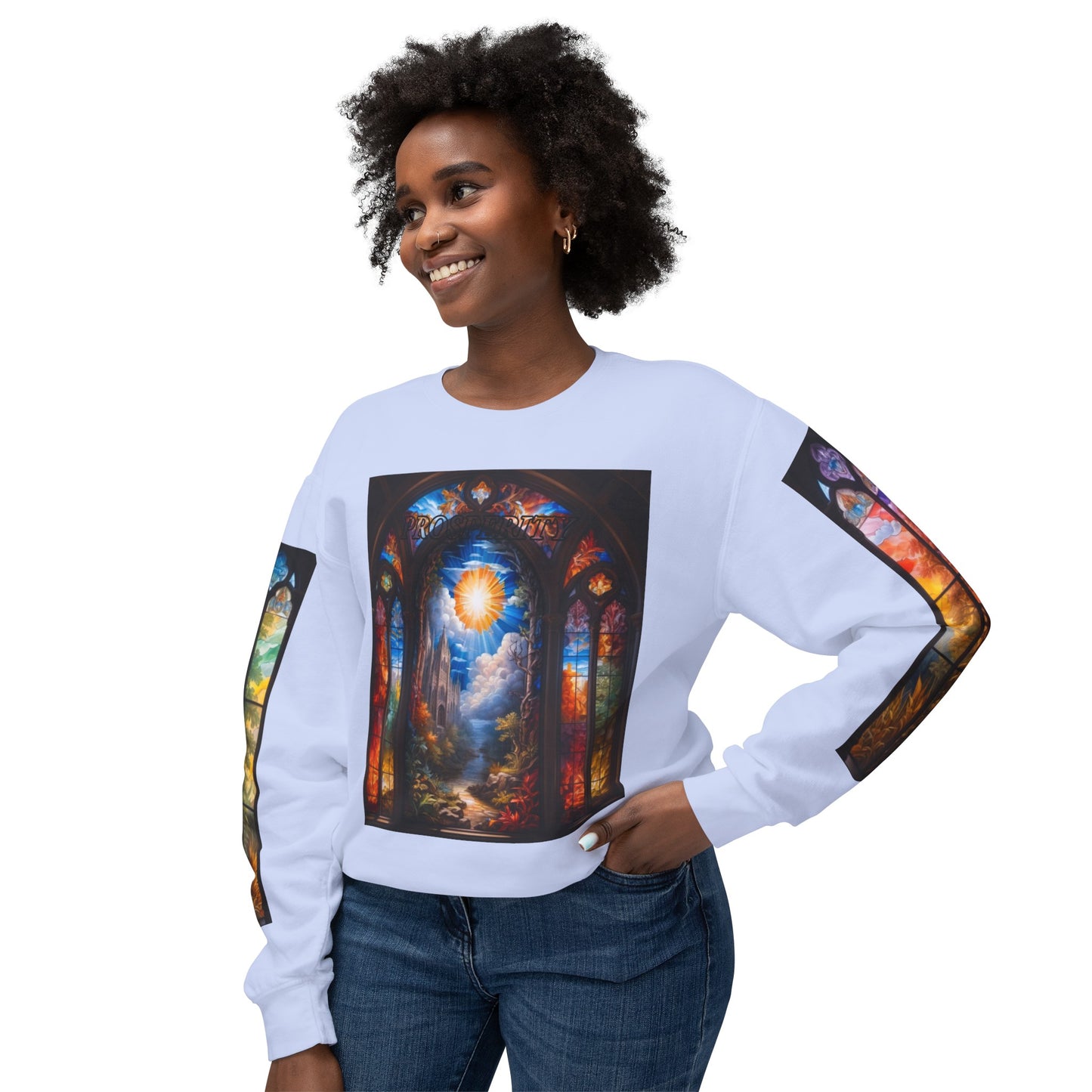 Prosperity - Divine Tragedy - Unisex Lightweight Crewneck Sweatshirt