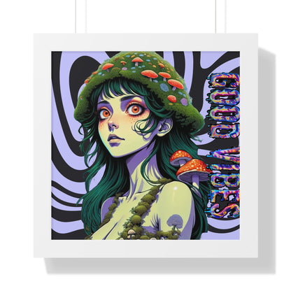Good Vibes Mosshead - Framed Vertical Poster