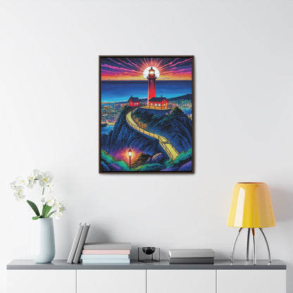 The Cliff Lighthouse 2 - Framed Wall Art