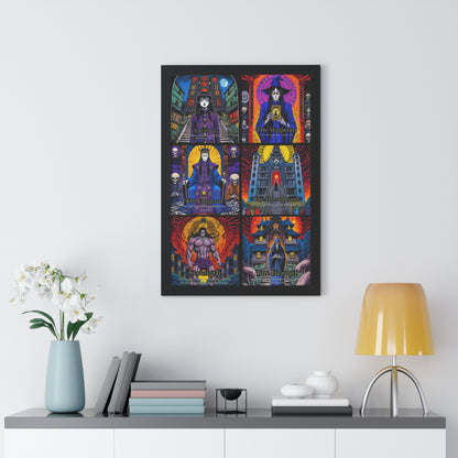Major Arcana 1 of 4 Framed Vertical Poster