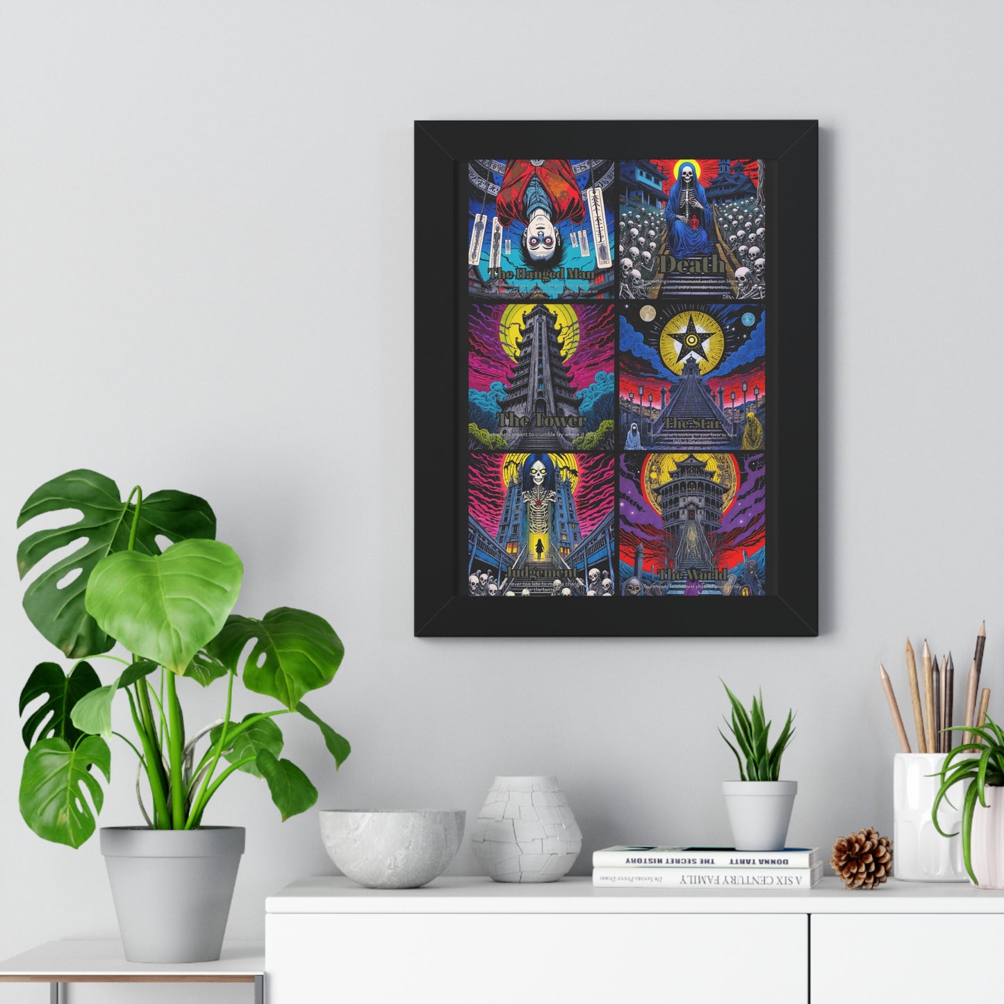 Major Arcana 4 of 4 Framed Vertical Poster