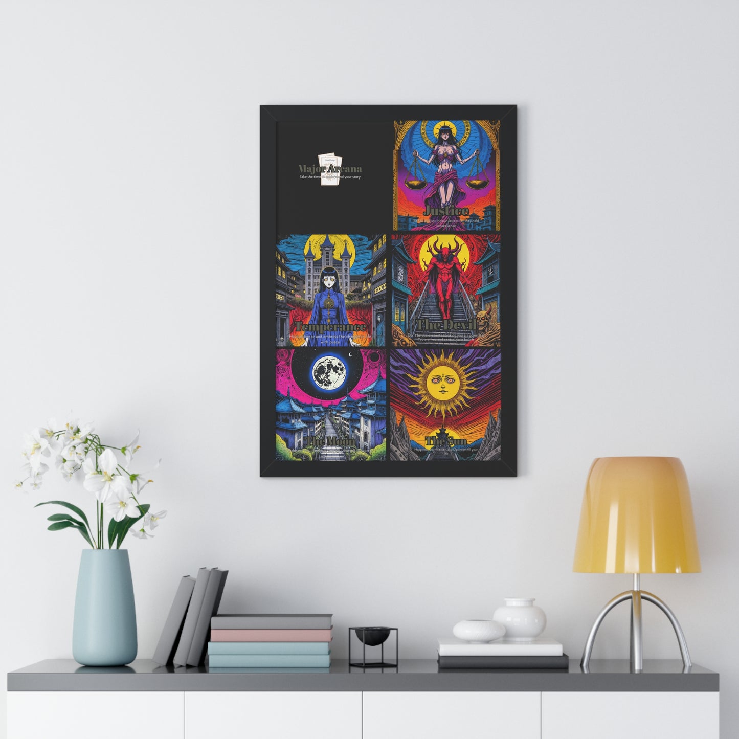 Major Arcana 3 of 4 Framed Vertical Poster