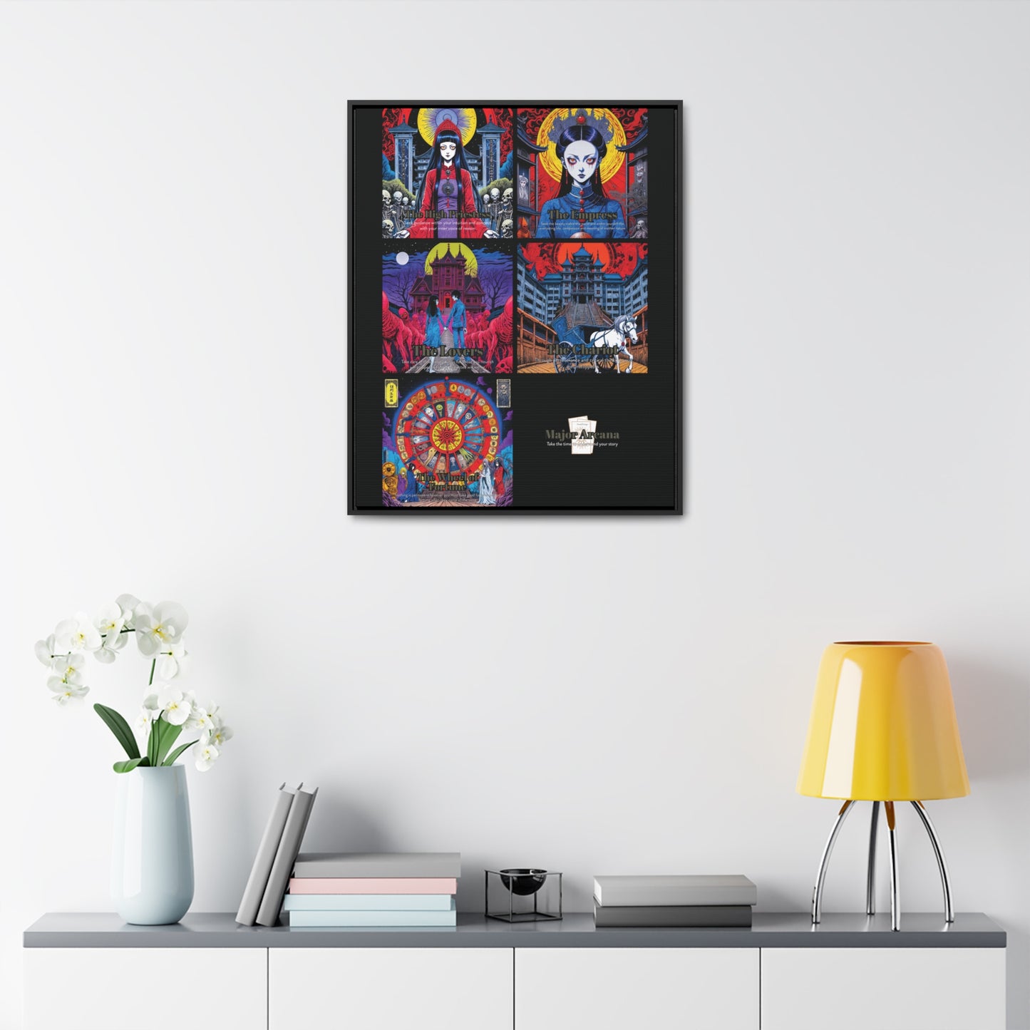 Major Arcana 2 of 4 - Framed Wall Art