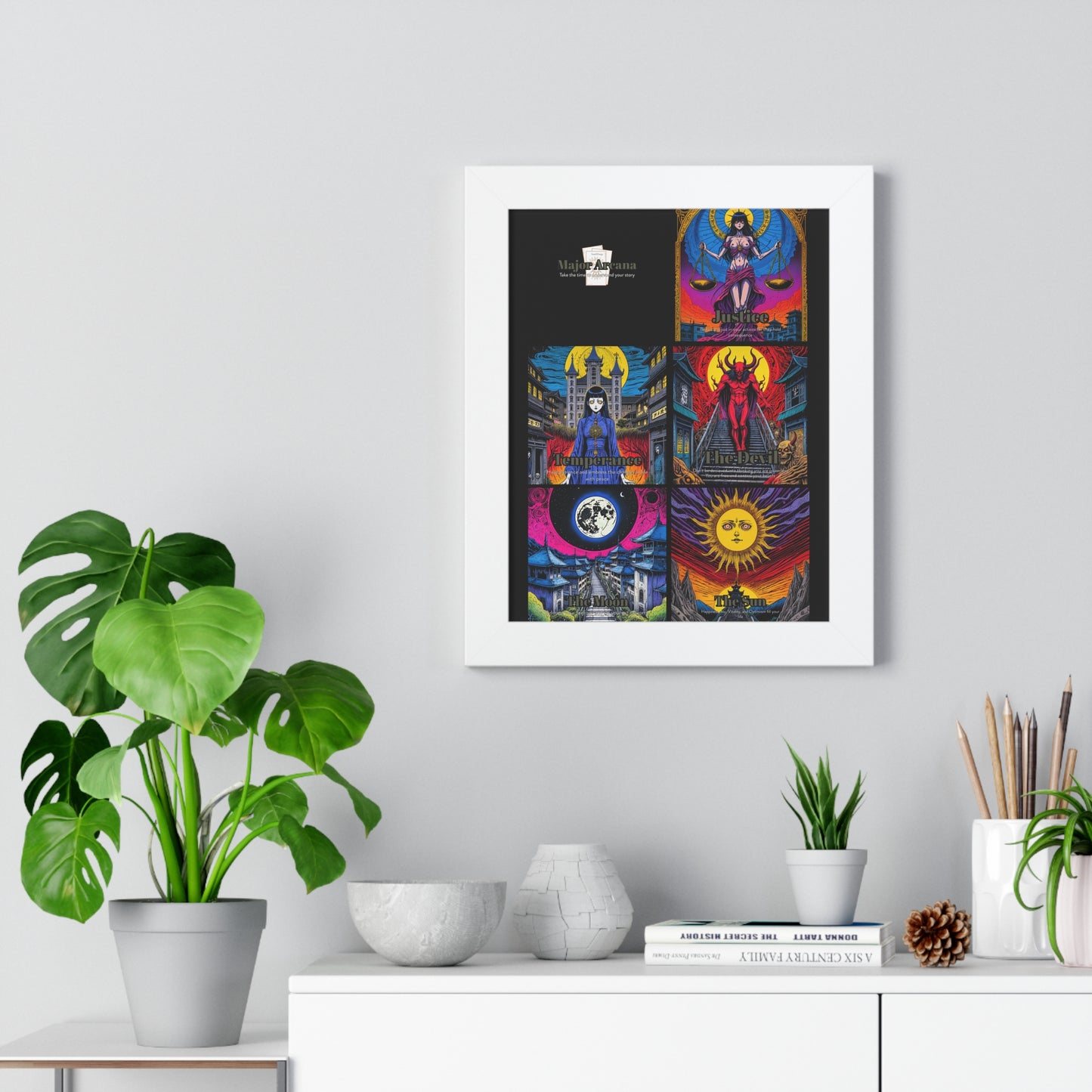 Major Arcana 3 of 4 Framed Vertical Poster