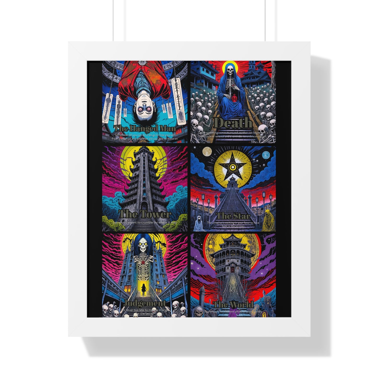 Major Arcana 4 of 4 Framed Vertical Poster