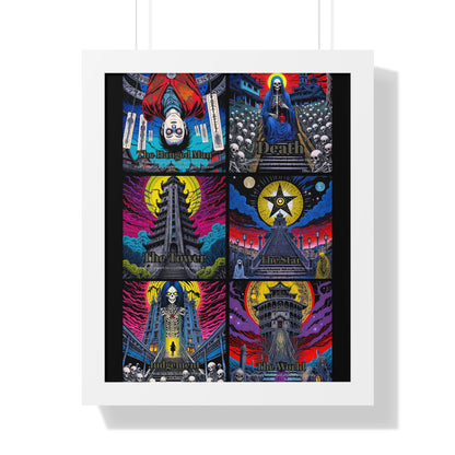 Major Arcana 4 of 4 Framed Vertical Poster