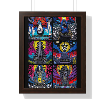 Major Arcana 4 of 4 Framed Vertical Poster