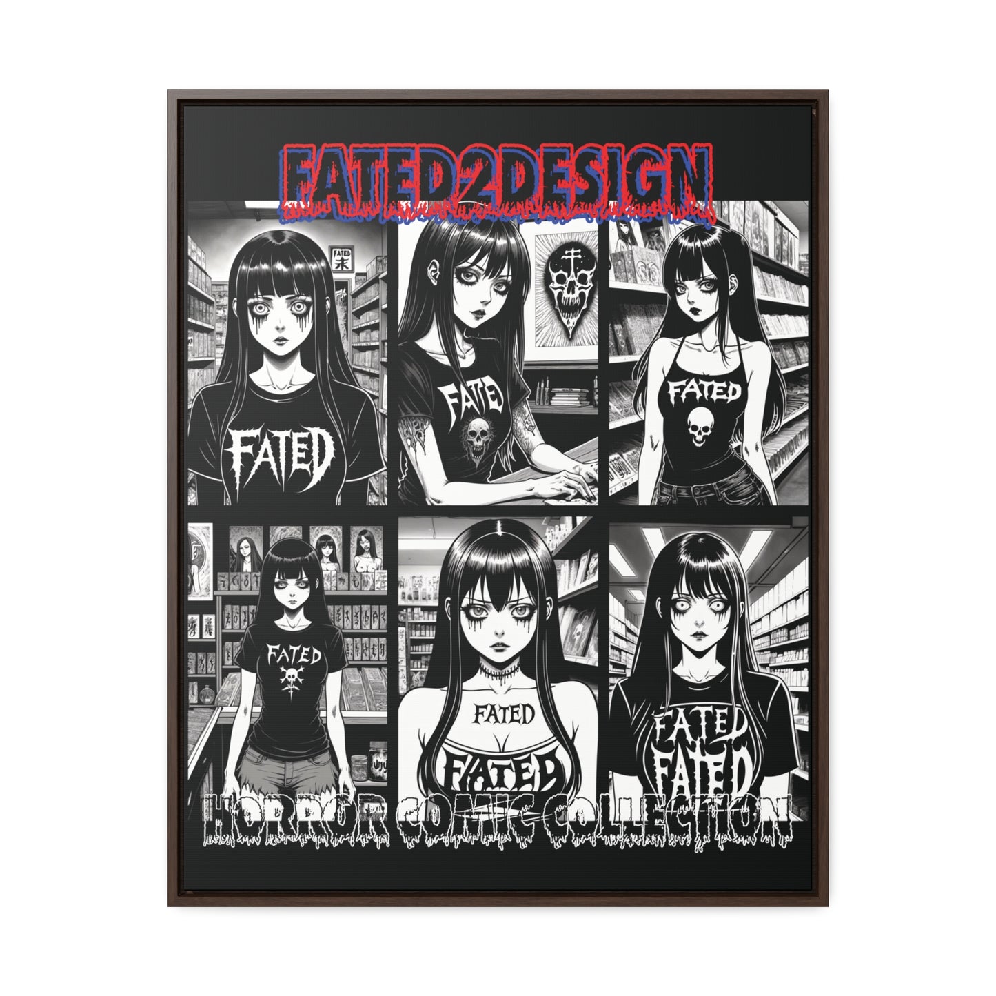 Horror Comic Collection Framed Wall Art
