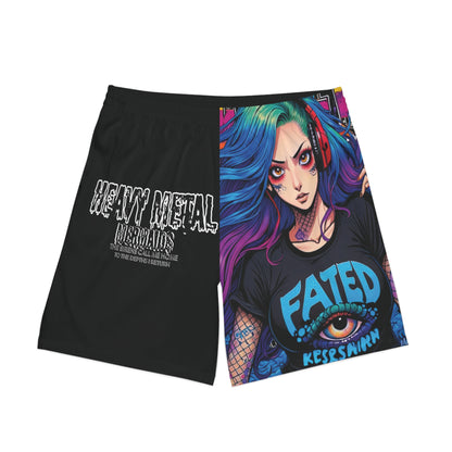 Heavy Metal Mermaid 3 - Men's Elastic Beach Shorts
