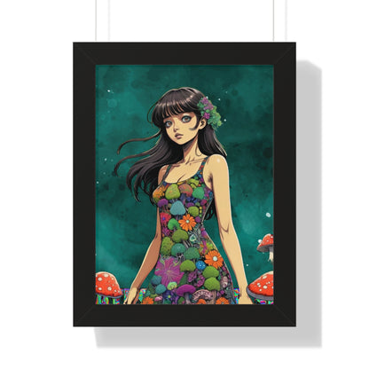 Brown Eyed Girl - Framed Vertical Poster