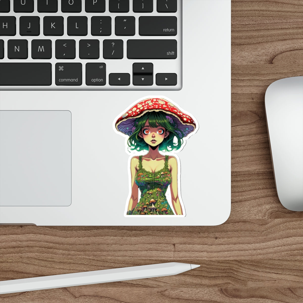 Mushroom Girl Good Vibes Die-Cut Stickers