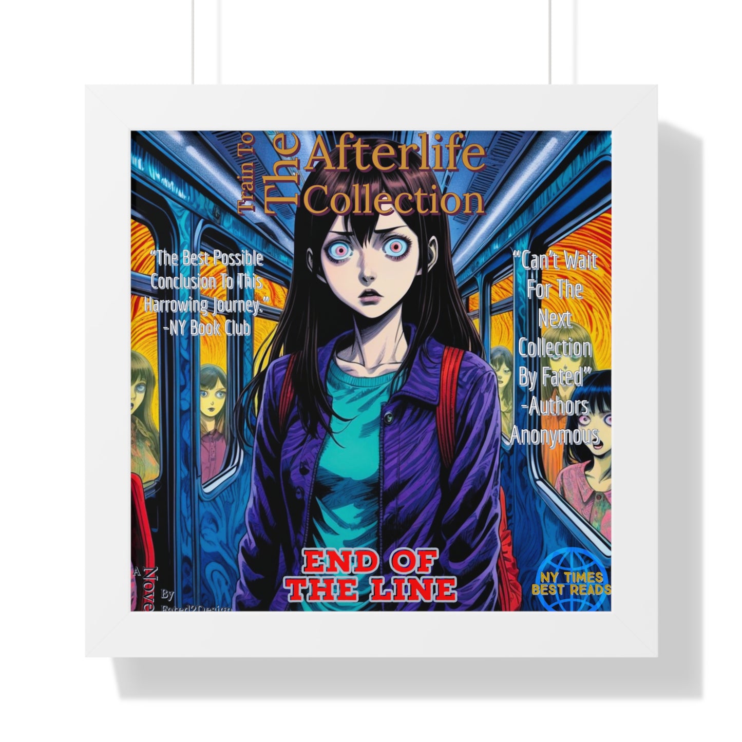 Train To The Afterlife B5 Framed Vertical Poster