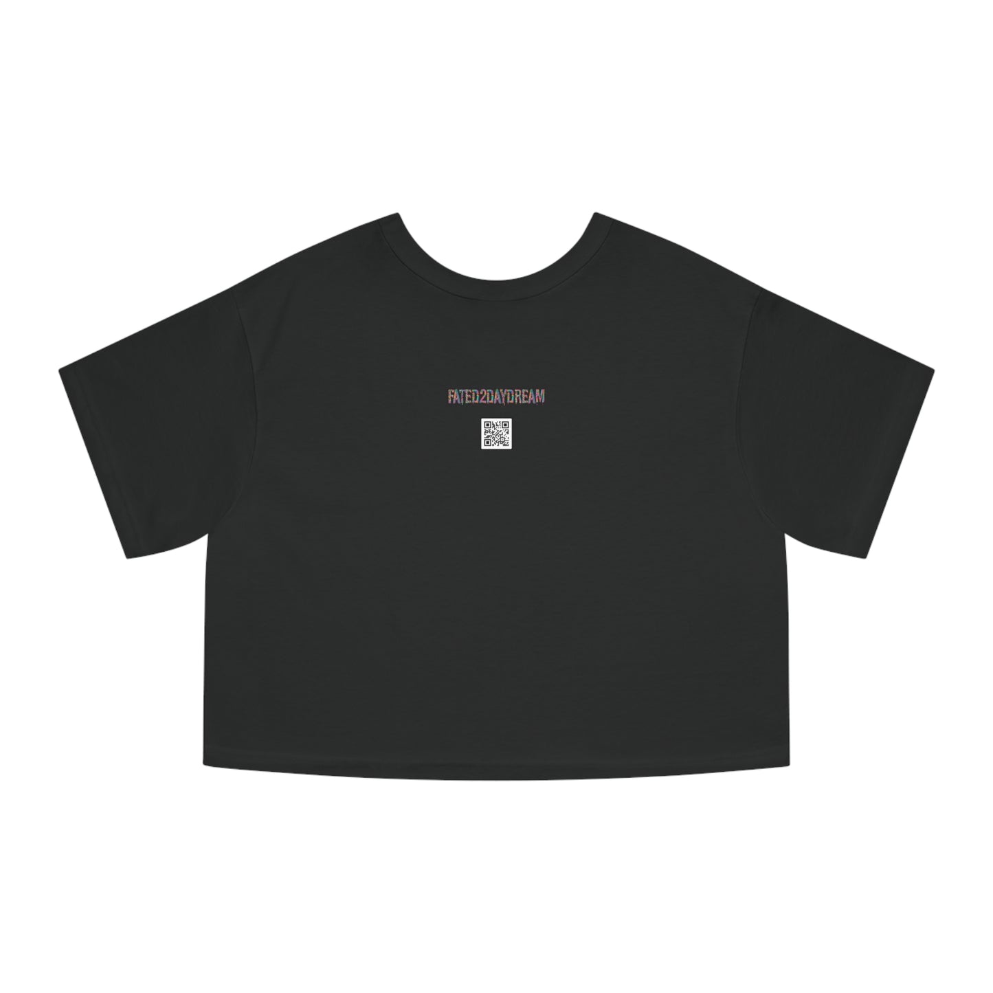 Orange Checkered Daydream Champion Cropped T-Shirt