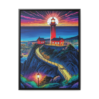 The Cliff Lighthouse 2 - Framed Wall Art