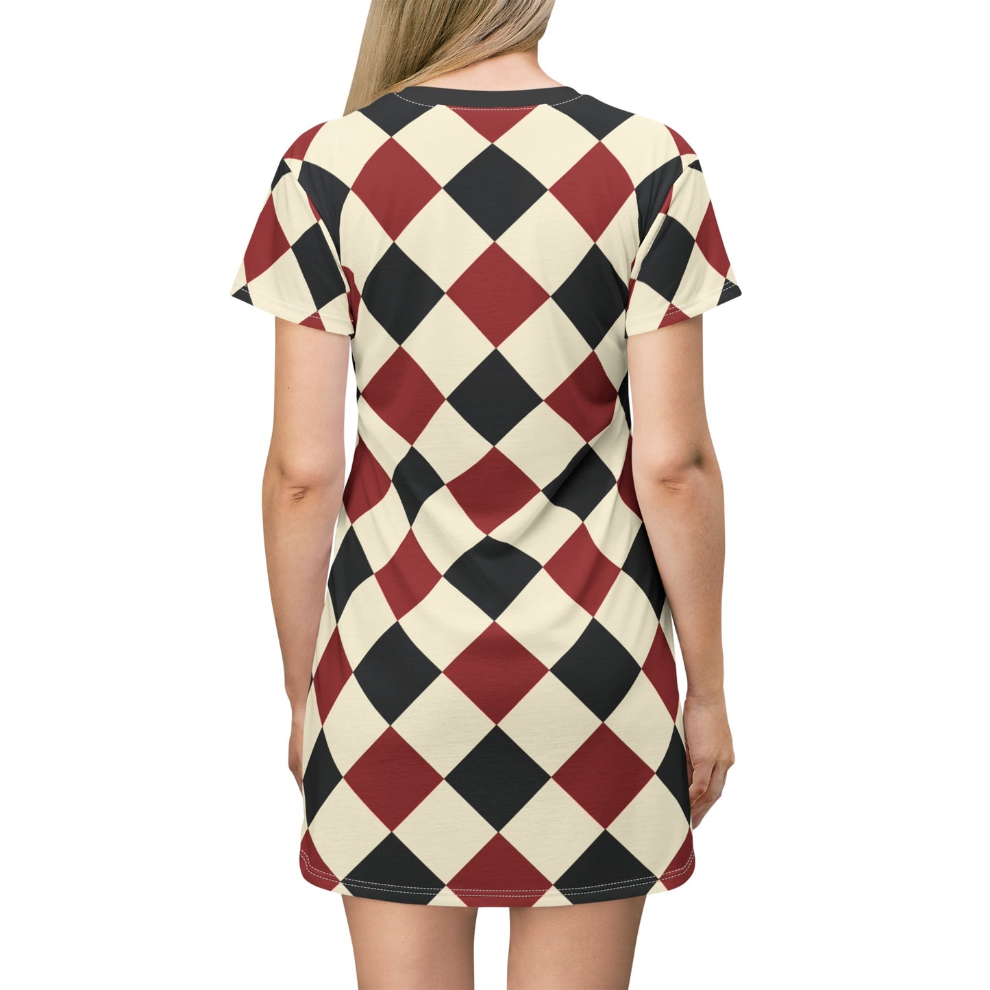 Red and Black Daydream Alice T-Shirt Dress