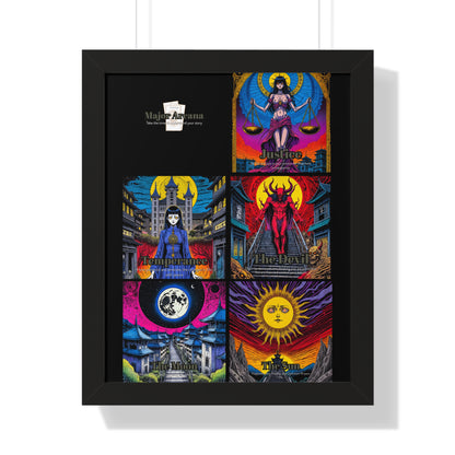 Major Arcana 3 of 4 Framed Vertical Poster