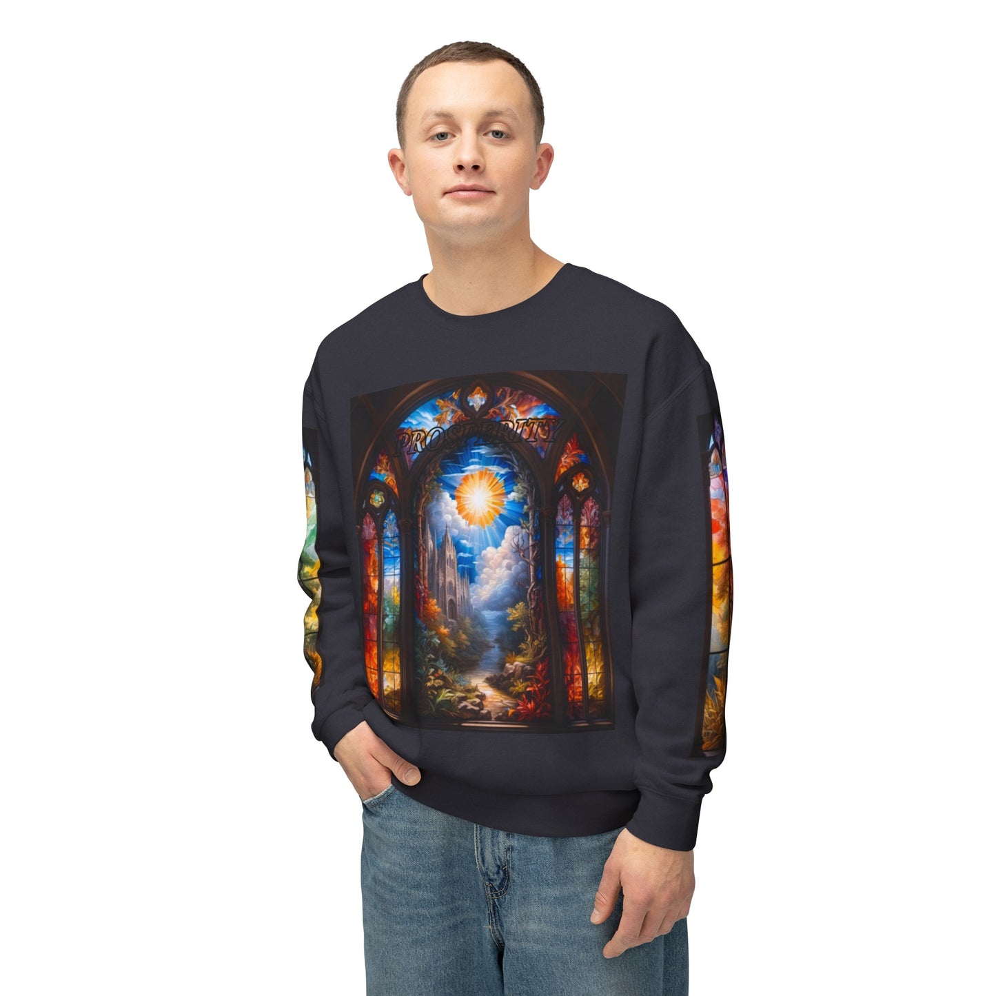 Prosperity - Divine Tragedy - Unisex Lightweight Crewneck Sweatshirt