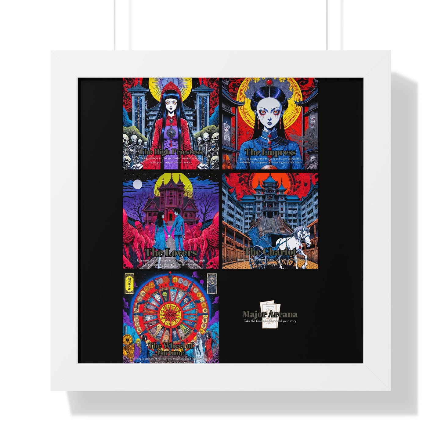 Major Arcana 2 of 4 Framed Vertical Poster