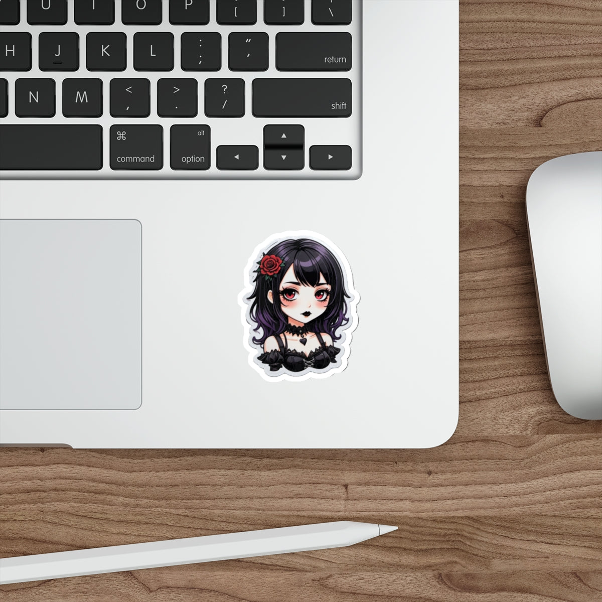 Goth Girl V.2 Cutesy Die-Cut Stickers