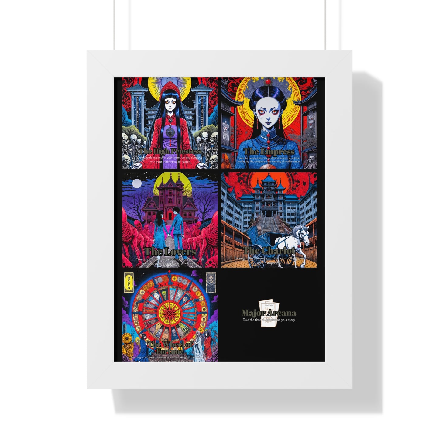 Major Arcana 2 of 4 Framed Vertical Poster