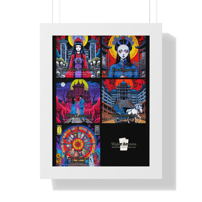 Major Arcana 2 of 4 Framed Vertical Poster