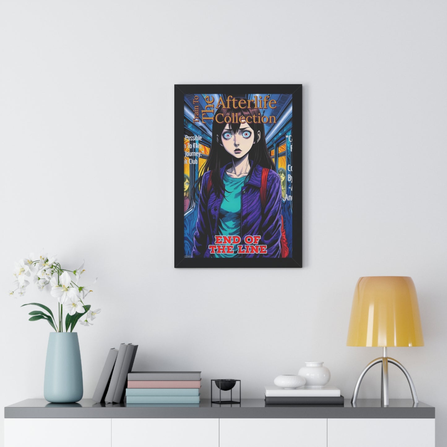 Train To The Afterlife B5 Framed Vertical Poster