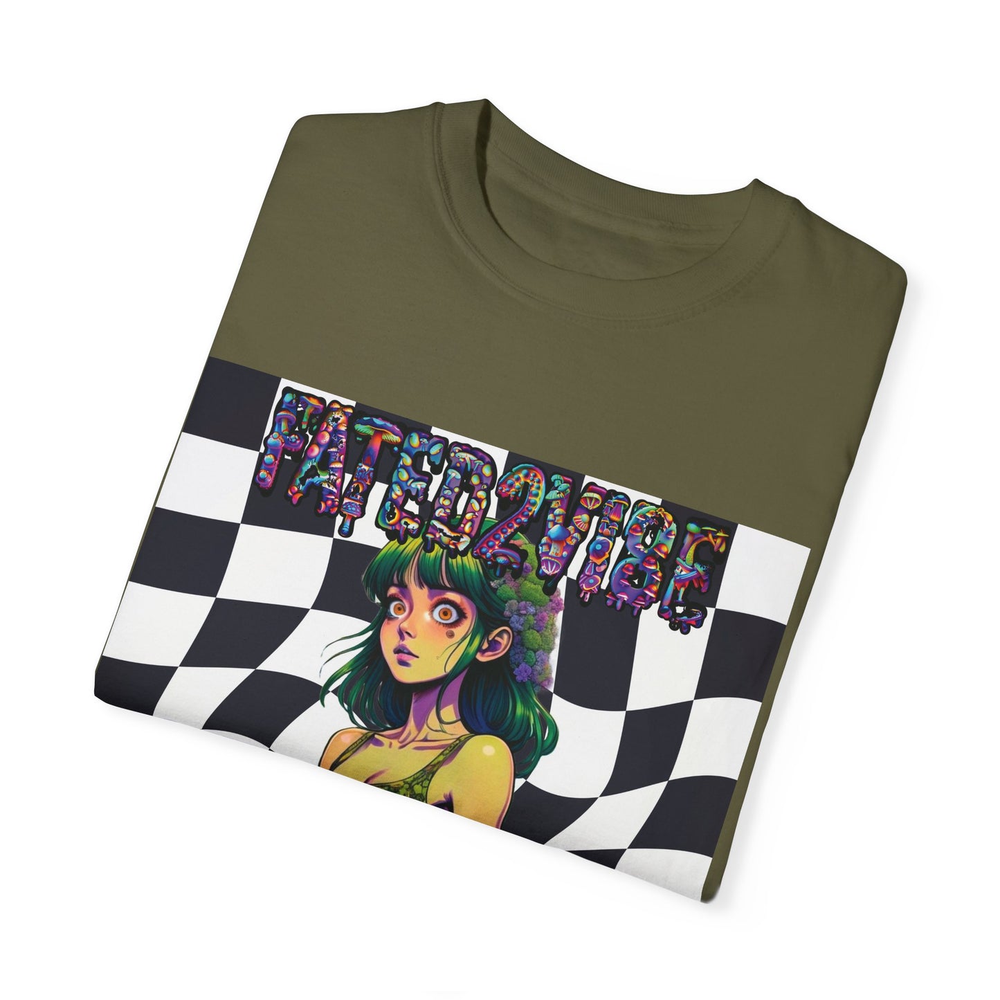 Fated2VIBE Checkered Print V2 - Unisex T-shirt