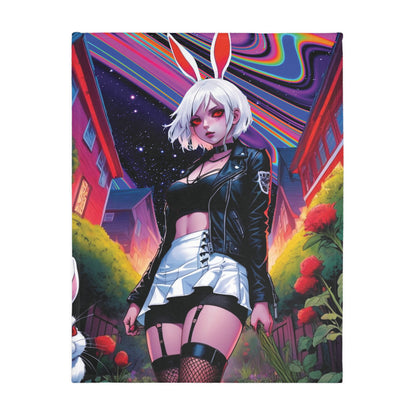 Far Out The Hare - Daydream - Double Sided Print Artwork Microfiber Blanket