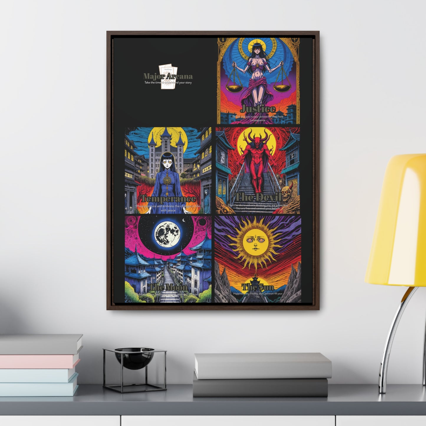 Major Arcana 3 of 4 - Framed Wall Art