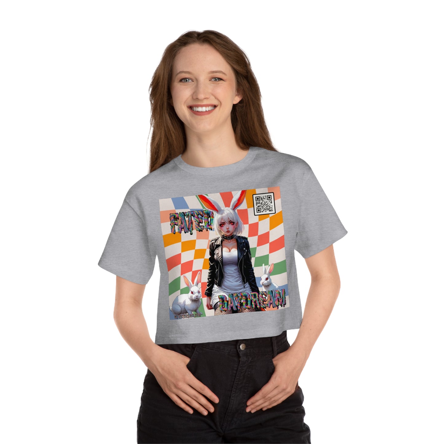 Checkered Daydream Champion Cropped T-Shirt