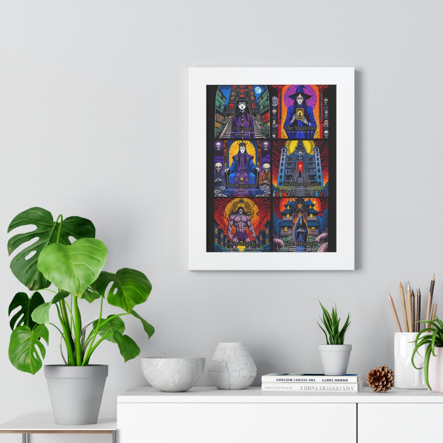 Major Arcana 1 of 4 Framed Vertical Poster