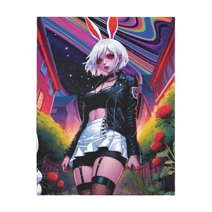 Far Out The Hare - Daydream - Double Sided Print Artwork Microfiber Blanket