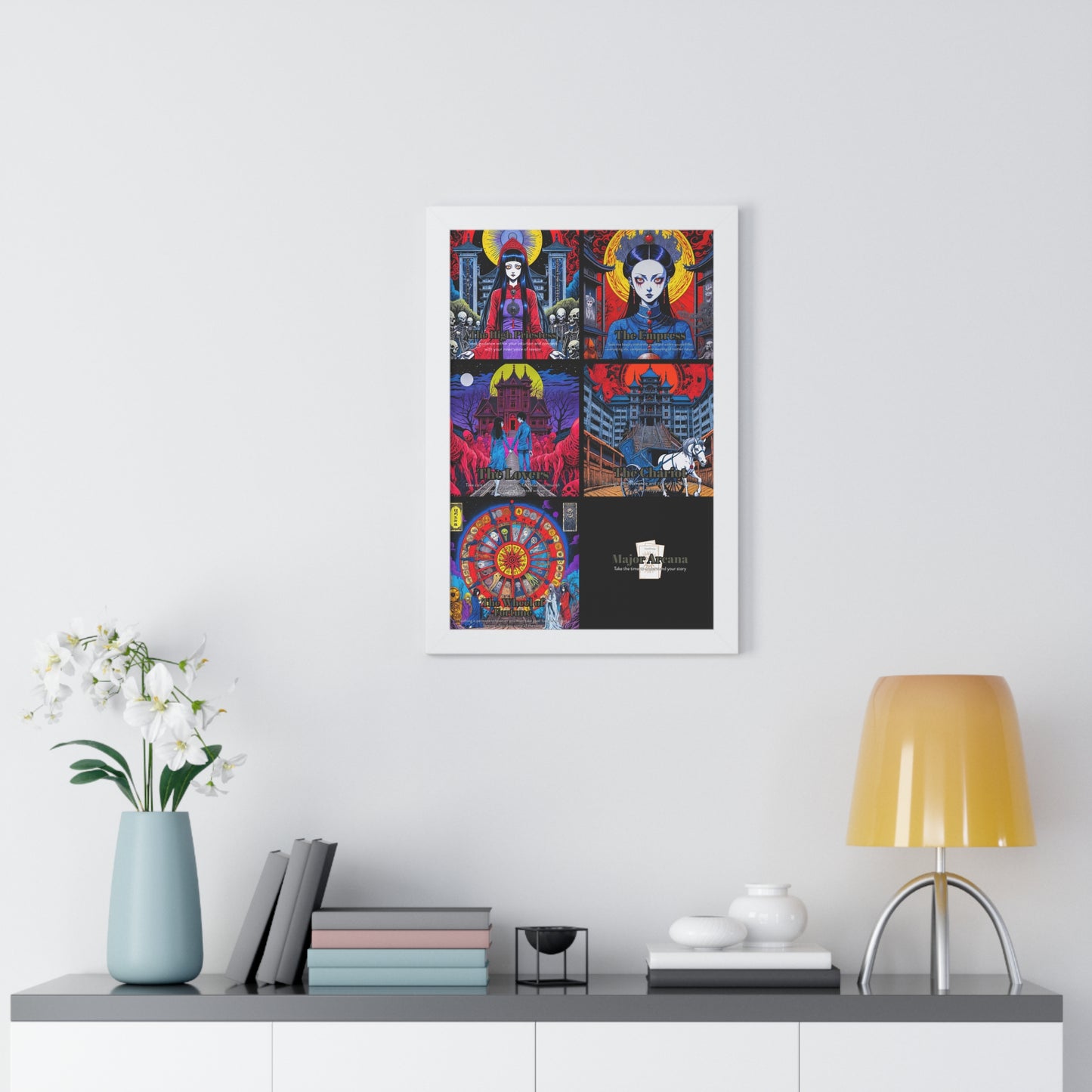 Major Arcana 2 of 4 Framed Vertical Poster