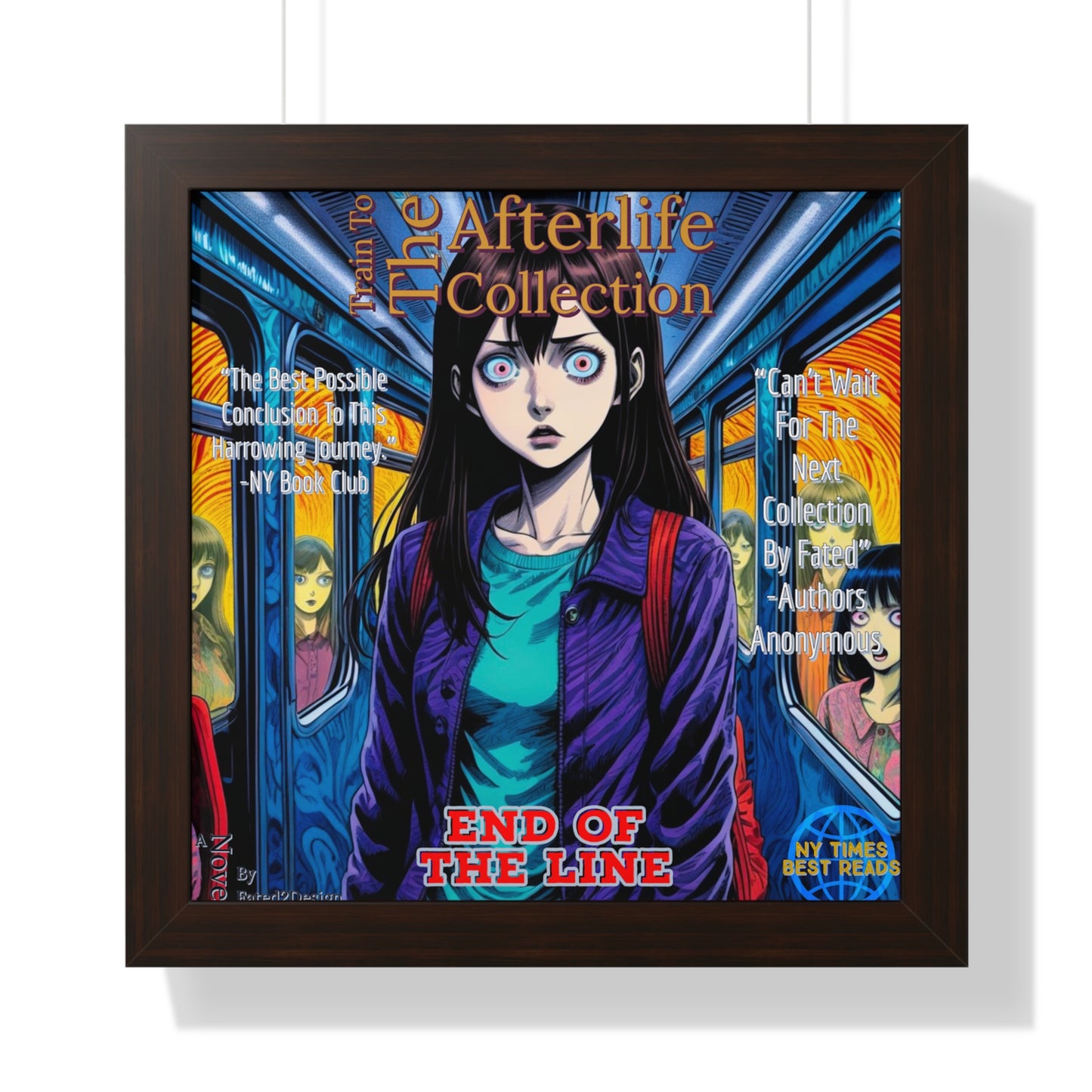Train To The Afterlife B5 Framed Vertical Poster