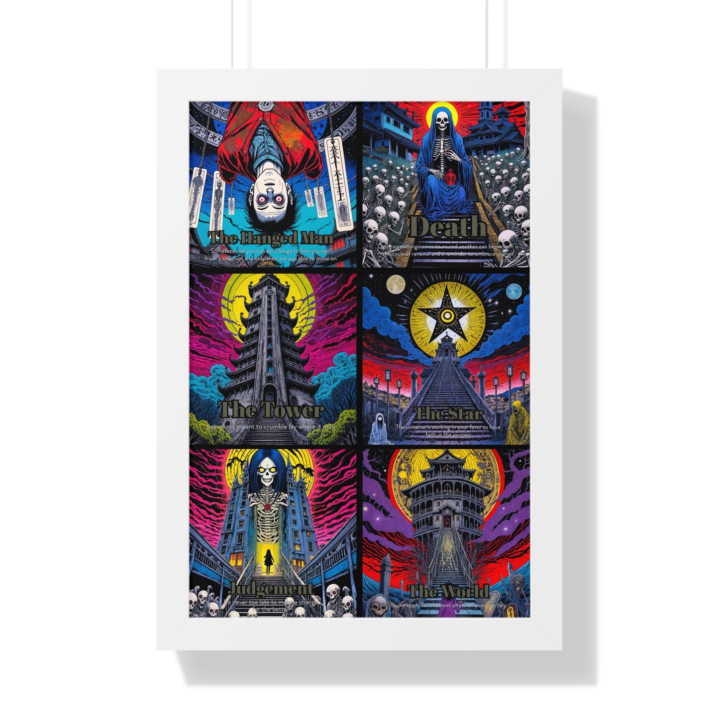 Major Arcana 4 of 4 Framed Vertical Poster