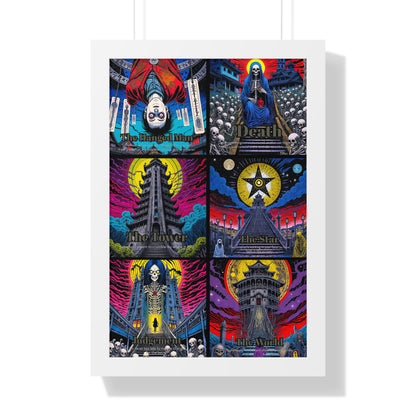 Major Arcana 4 of 4 Framed Vertical Poster