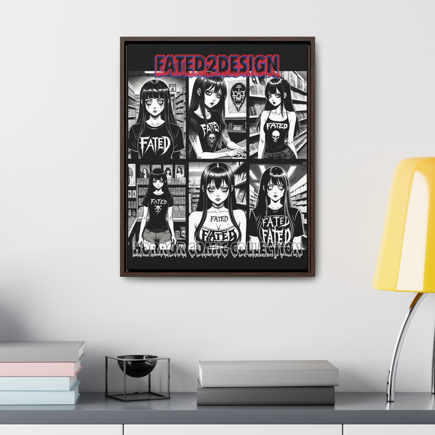 Horror Comic Collection Framed Wall Art