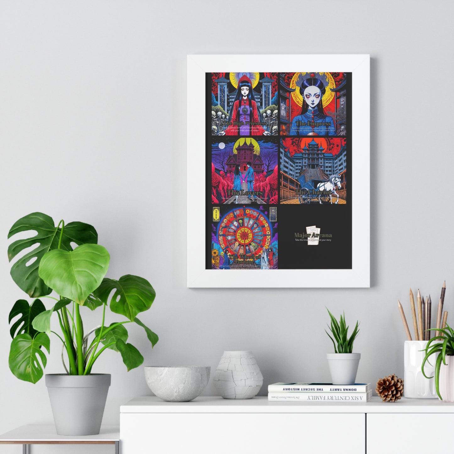 Major Arcana 2 of 4 Framed Vertical Poster