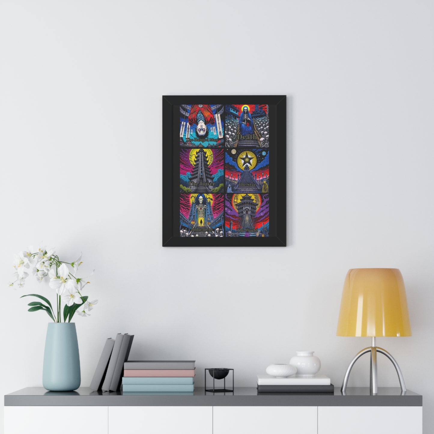 Major Arcana 4 of 4 Framed Vertical Poster