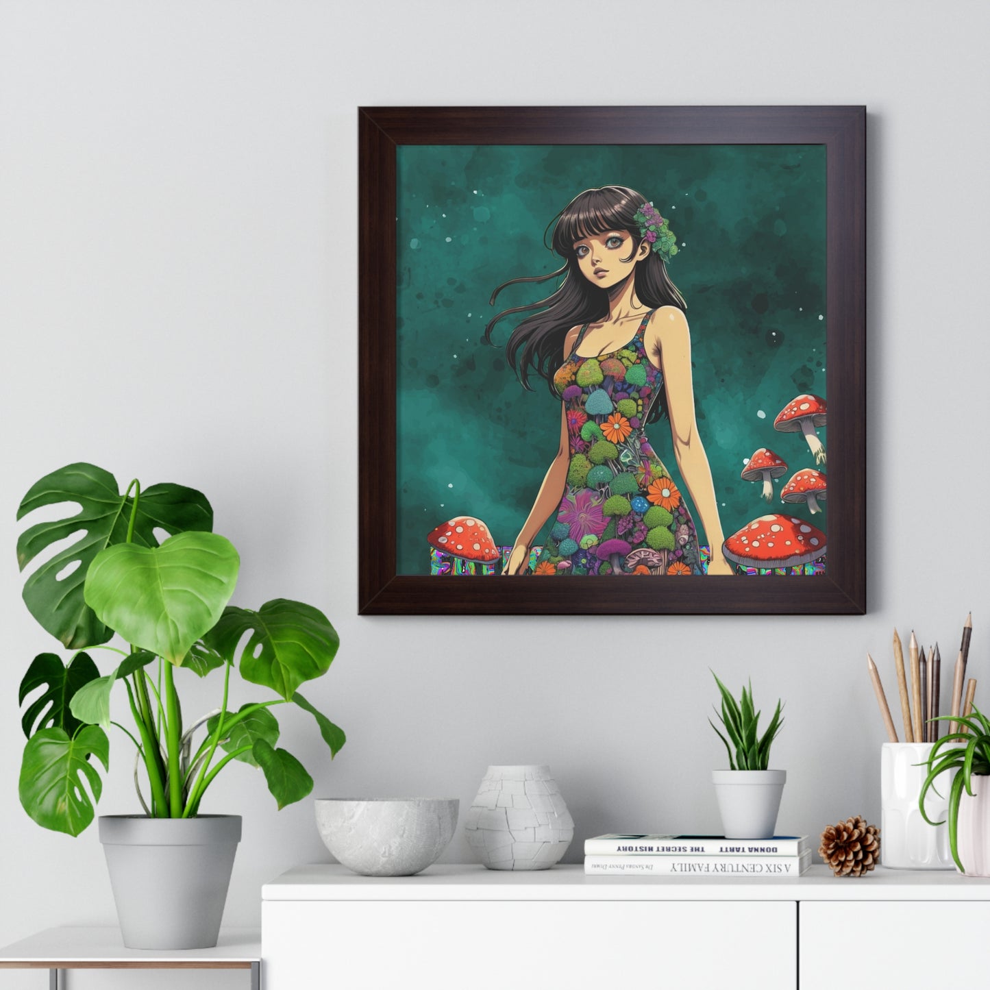 Brown Eyed Girl - Framed Vertical Poster