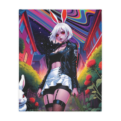 Far Out The Hare - Daydream - Double Sided Print Artwork Microfiber Blanket