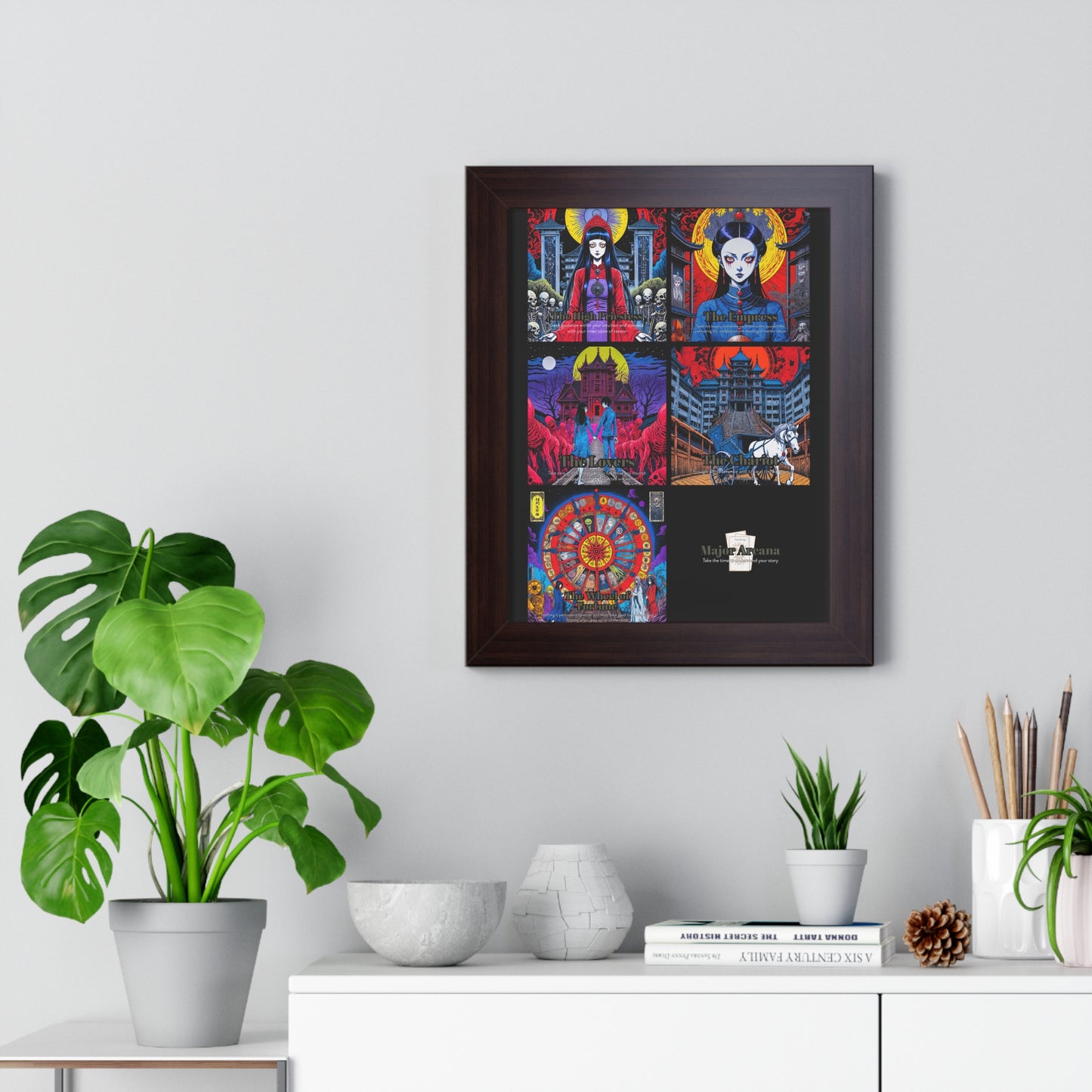 Major Arcana 2 of 4 Framed Vertical Poster