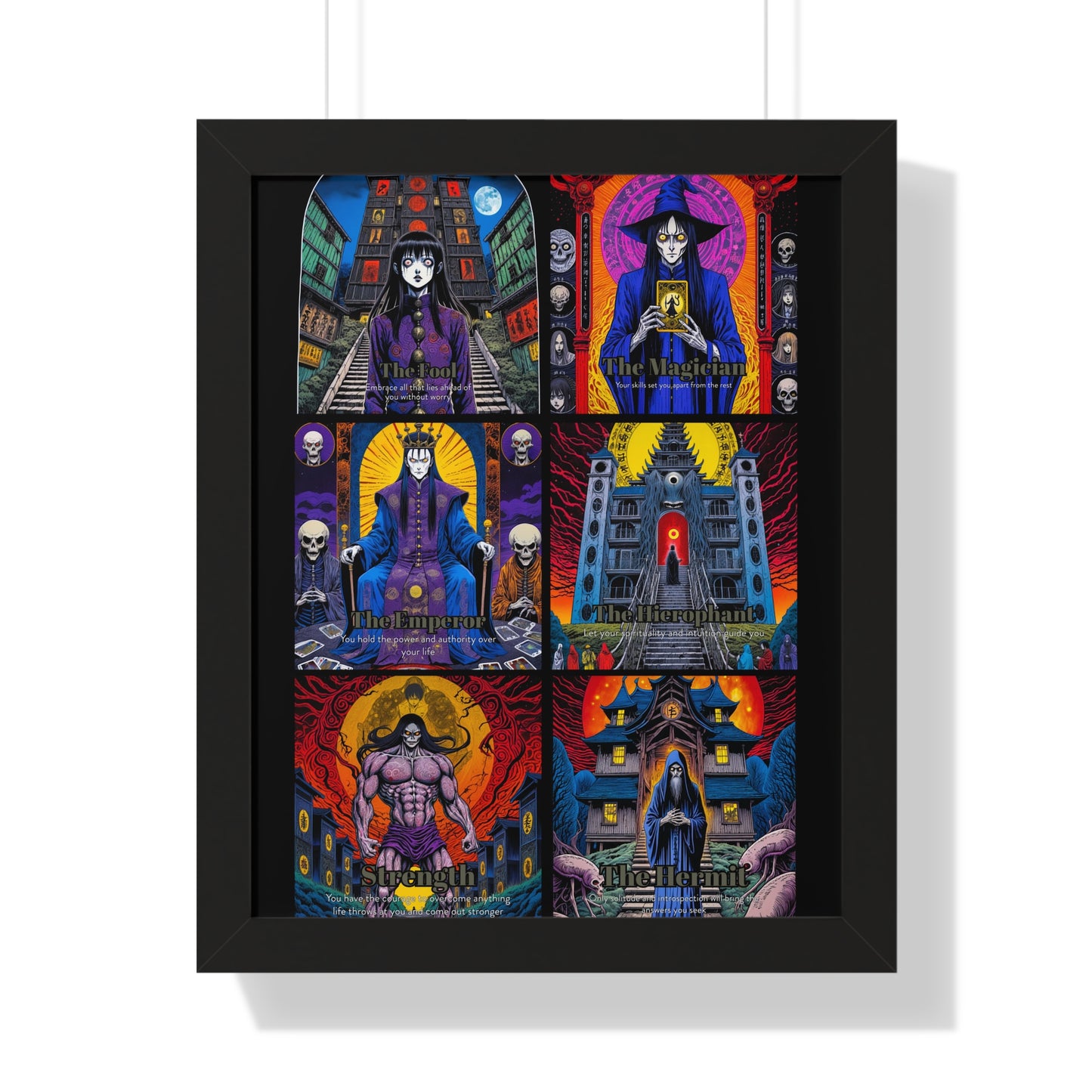 Major Arcana 1 of 4 Framed Vertical Poster