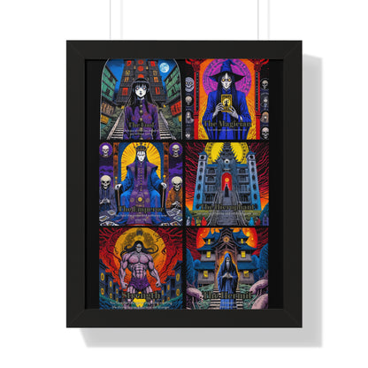 Major Arcana 1 of 4 Framed Vertical Poster
