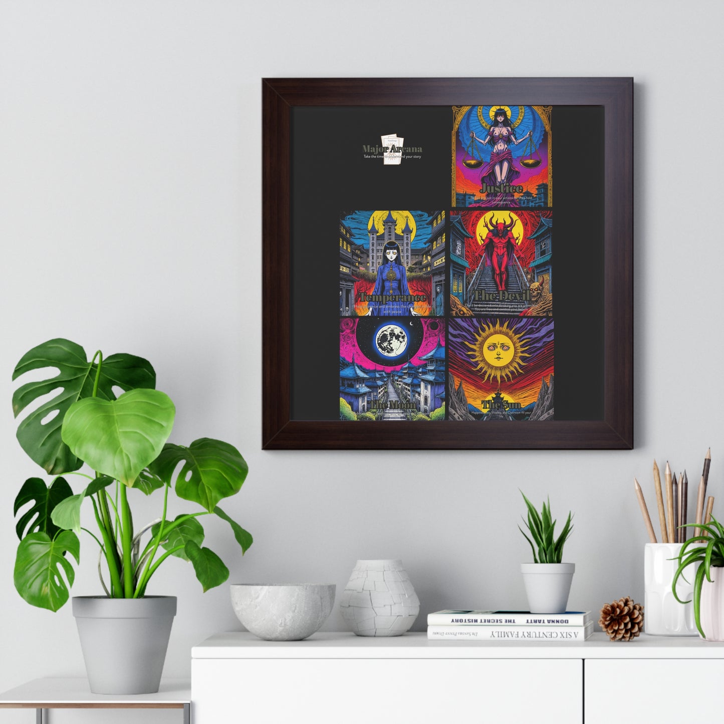 Major Arcana 3 of 4 Framed Vertical Poster